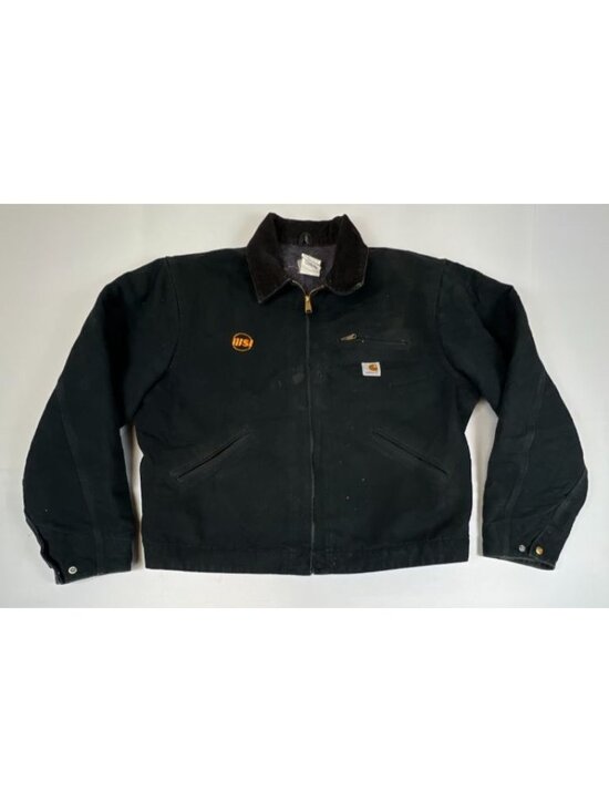 Carhartt Other - Vintage Carhartt J01 BLK Detroit Jacket Made in USA Blanket Lined Workwear Black